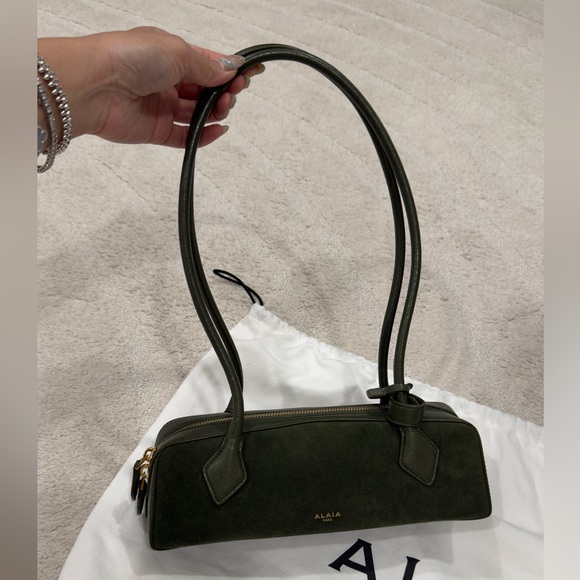 Alaia Handbags - Brand new ALAIA Small Teckel Olive Suede
